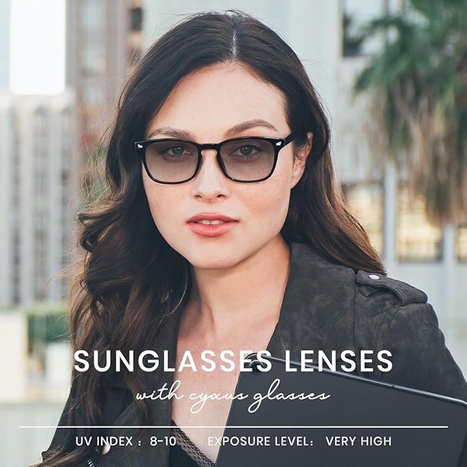 Cyxus Blue Light Glasses for Men Women Reduce Eye Strain UV Blocking for Computer Screen 8082