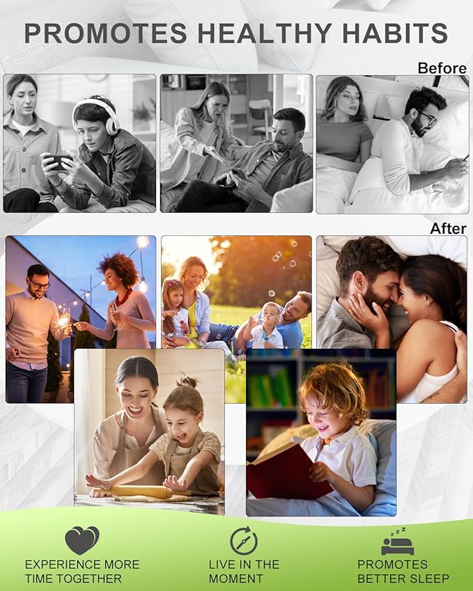 Safe Timed Lock Box, Phone Lock Box with Timer Unplug from Phones,Video Games,Social Media,Snacks&Cravings,Self-Control Lockable Storage Box, Phone Locker Time Locking Container for Better Habits