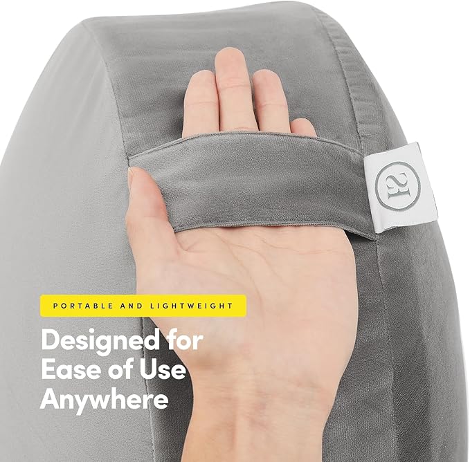 Meditation Cushion Bolster Pillow for Restorative Yoga โ Supportive Cushion for Meditation, Pilates, and Relaxation โ Filled with Buckwheat Hulls - Removable Cover