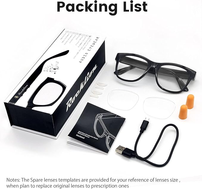 Smart Bone Conduction Glasses Bluetooth with Open-Ear Headphones, Photochromic Blue Light Blocking Lenses, IPX6 Waterproof, Hands-Free Calls/Music, Ideal Gifts for Dad/Men-Upgraded