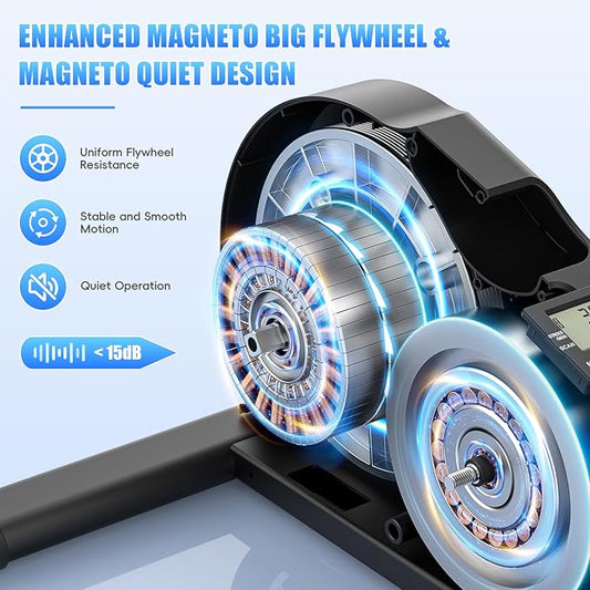 FUNMILY Under Desk Elliptical, Desk Bike Pedal Exerciser, Fully Assembled Leg Exerciser 2 in 1 Seated Standing Elliptical, Ultra-Quiet Mini Elliptical Machines for Home Office Use