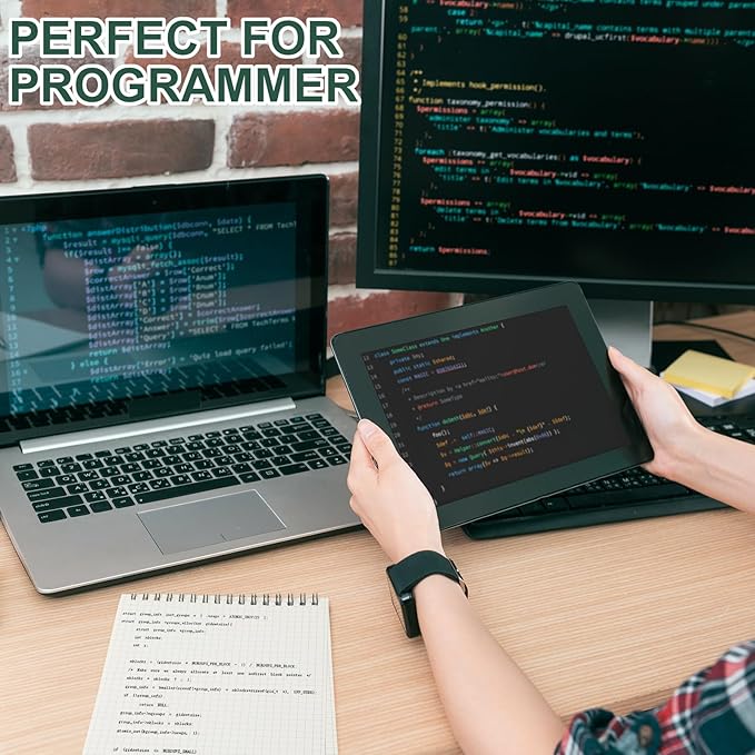 6 Pack Graph Paper Spiral Notepad A5 Top Wirebound Notepad Grid Notebook Steno Pads Memo Notebook Grid Paper 140 Pages for Writing Sketching Drawing Office Supplies (Dark Green)