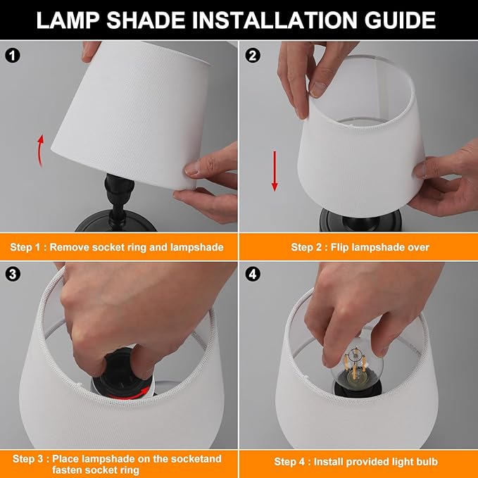 Portable Cordless Table Lamp, 5000mAh Rechargeable Battery Operated Bedside Lamps, 3-Level Dimmable Nightstand Lamp, Wireless Desk Lamps for Living Room Bedroom Office Patio Restaurants