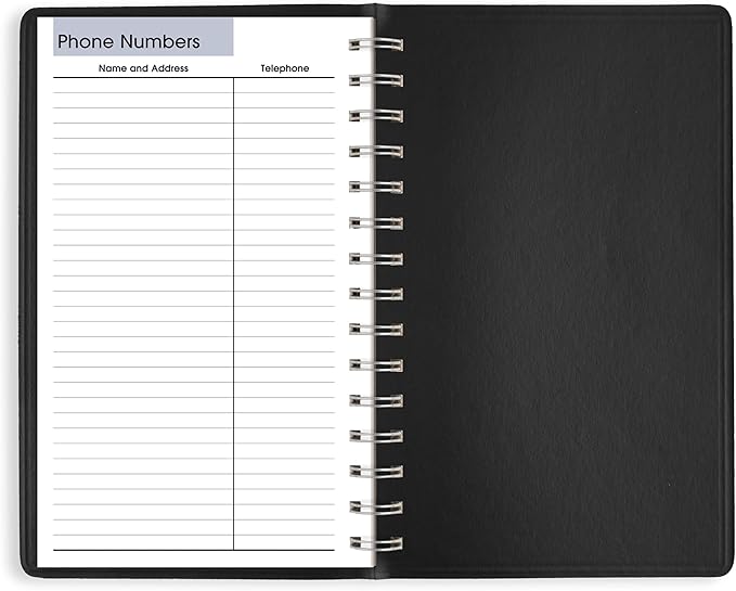 AT-A-GLANCE 2026 Planner, Daily, Open Scheduling, 5" x 8", Small, DayMinder, Black (SK460026)
