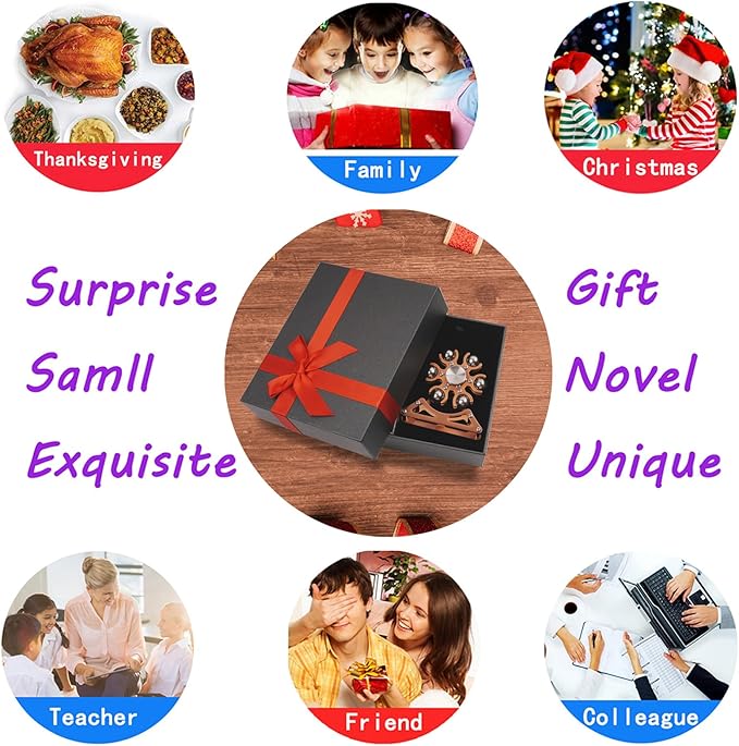 Desk-Fidget-Toys Ferris-Wheels-Spinner: Metal Kinetic-Fidget-Spinner 4mins, EDC-Toy Cool-Gadgets for School Office Christmas, ADHD Tools Gift Cool-Stuff Stress Relief Gift for Kid Children Teen Adult