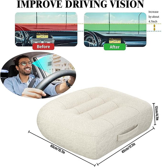 Super Thicken Car Seat Cushion for Adults/Office Chair Cushions/Butt Pillow for Car Long Sitting,Portable Car Seat Pad Fatigue Relief Suitable for Trucks,Cars,Office Chairs,Wheelchairs(Beige)