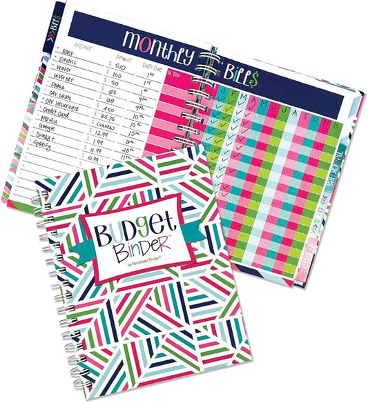 12-Month Budget Planner Bill Tracker Organizer w/Calendar & Pockets for Financial Management 354 Stickers | Budget Binder™