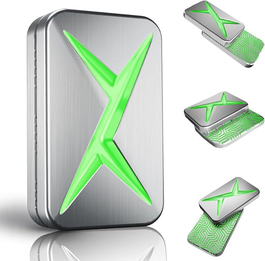 Breakthrough Fidget Slider, Trackless Fidget Slider for Fancy Play, EDC Fidget Toys Adults Sensory Toys Home Office Executive Desk Toys Gift for ADHD/ADD/Autism (Luminous Green)