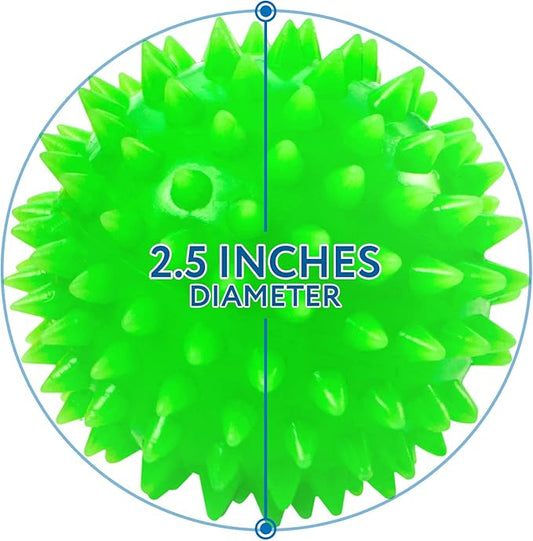 IMPRESA Spiky Fidget Balls - 10-Pack, Multicolor - Stress Ball & Squeeze Toy for Kids & Adults