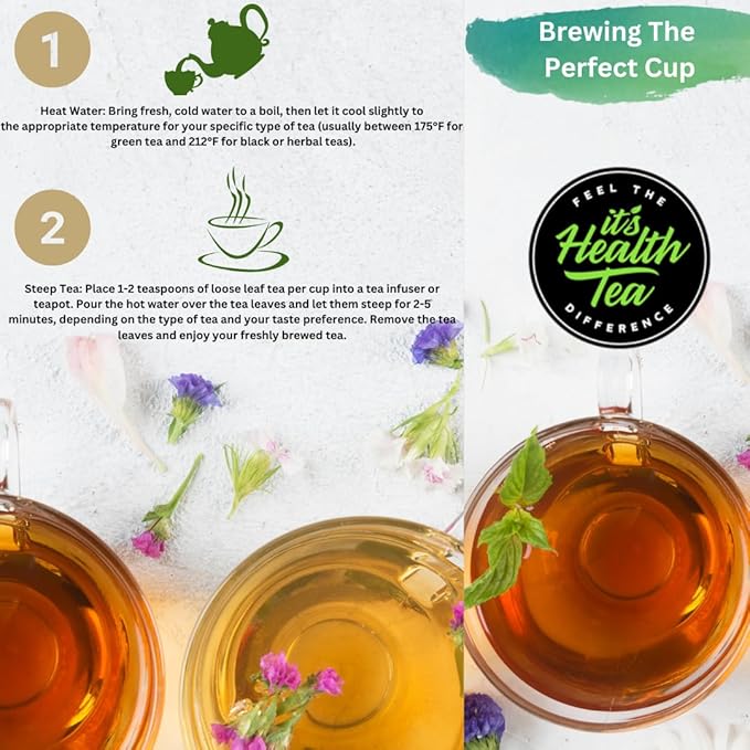 Gut Balance Herbal Tea – Gut Wellness Herbal Blend | Caffeine-Free Tea to Support Digestive Comfort, Gut Health & Daily Wellness