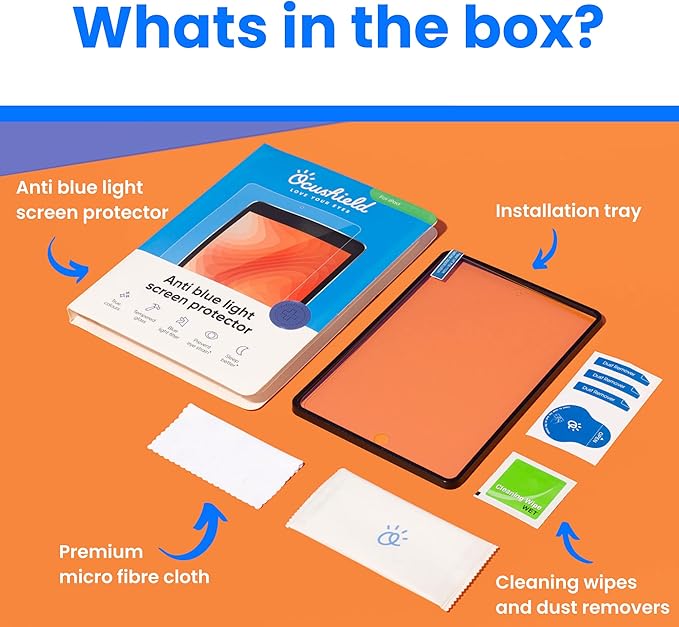 Ocushield Anti Blue Light Tempered Glass Screen Protector for Apple iPad Mini 6 (8.3") - Blue Light Filter for iPad - Anti Glare - Protect Your Eyes & Improve Sleep