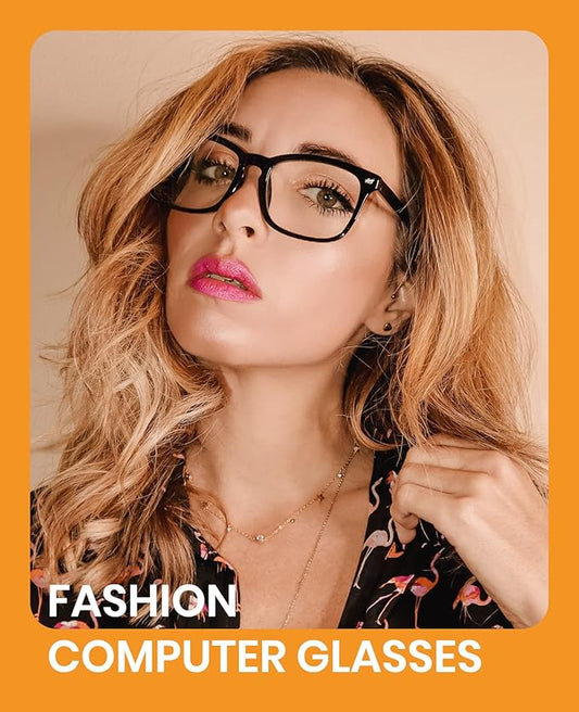 Cyxus 2024 Acetate Square Eyeglasses Frame Women Men Clear Lens Blue Light Blocking Glasses Eyewear Computer Glasses