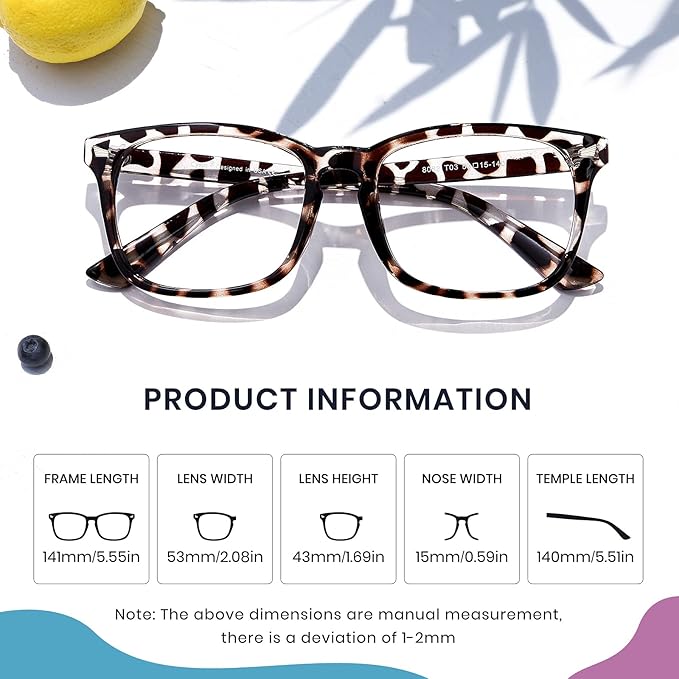 Cyxus Blue Light Glasses for Men Women Reduce Eye Strain UV Blocking for Computer Screen 8082