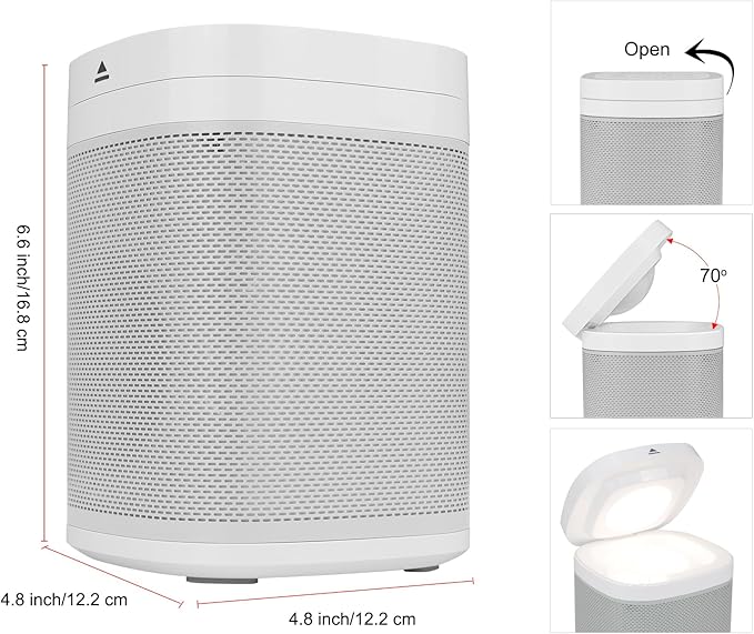 LUXSWAY White Noise Sound Machine with Night Light, 70 Non-looping Sounds, Rechargeable Sleep Sound Machine, Bluetooth Speaker for Party Camping, Sleep Aid for Baby Adults Privacy Nursery & Gifts