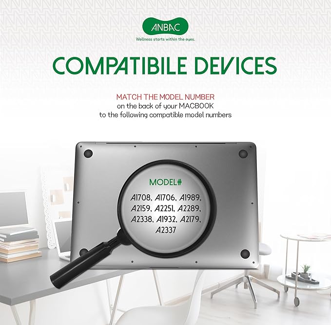 Laptop Magnetic Privacy Screen Protector for 13 inch MacBook Pro (2016-2022, M1/M2) and MacBook Air (2018-2020, M1) - Blue Light Blocking Security Screen Shield, Anti-Smudge UV Filter