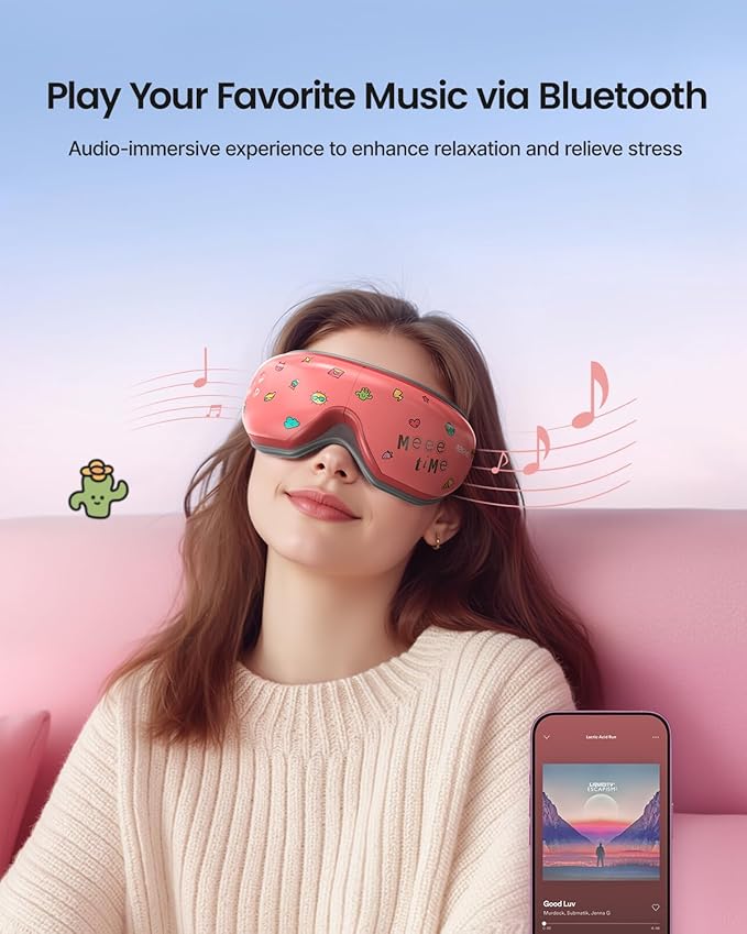 RENPHO Eyeris 1 Eye Massager with Heat, Birthday Gifts Eye Mask for Mom Dad Women Men Her Him, Smart Sleep Mask for Relax, Reduce Strain