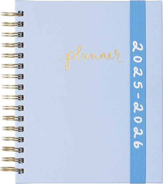 2025-2026 Eccolo Spiral Agenda Planner, Allure Elastic, Weekly & Monthly Pages, 18 Months, Sticker Sheets, Inspirational Quotes (7.75 x 8.75, July 2025 - Dec 2026)