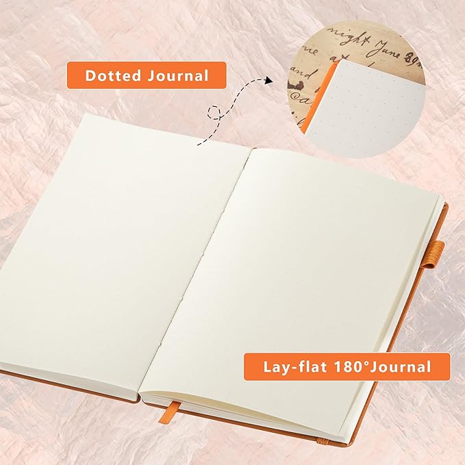 TIEFOSSI Constellations Dotted Journal Notebook-A5 Writing journals with 100gsm 400pages Paper, Hardcover Bullet Organizers Notebook for Women, Men, Teens (Gemini)