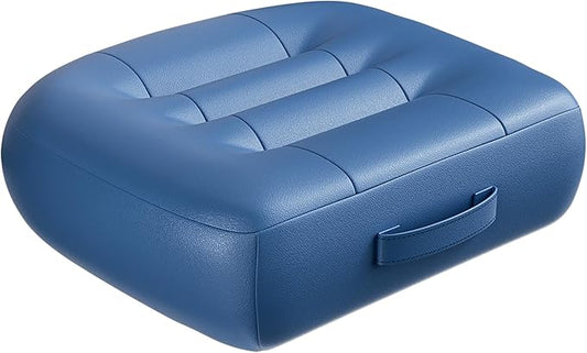 with Carry Handle Comfortable Cushion for Home Office Chair Pad Car Seat Cushion Effectively Increase The Field of View by 12cm/ 4.7in,and Lower Back Fatigue Relief (Navy Blue)