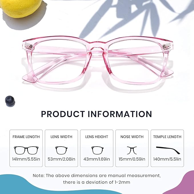 Cyxus Blue Light Glasses for Men Women Reduce Eye Strain UV Blocking for Computer Screen 8082