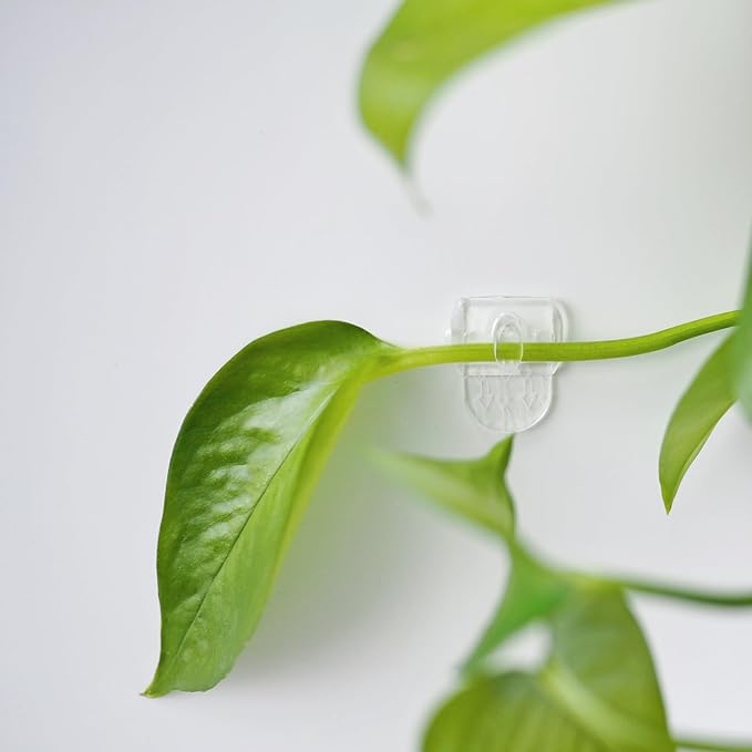 100 Mini Clear Light Clips with 120 Adhesive Strips, Damage-Free Indoor Mini Wall Hooks for Hanging, Removable Clips for Christmas Decoration