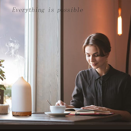 VIVITEST Aromatherapy Diffuser,250ML Ceramic Ultrasonic Essential Oil Diffuser for Aromatherapy (250ML)