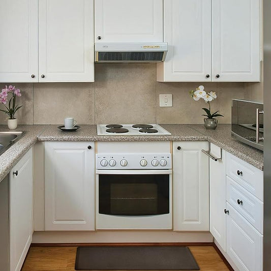 Anti Fatigue Kitchen Rugs Kitchen Mats for Floor,Cushioned Non-Slip Waterproof Washable Ergonomic Comfort Rug Standing Mat for Kitchen,Floor,Home,Office,Sink,Laundry,Brown,17.3"x39"