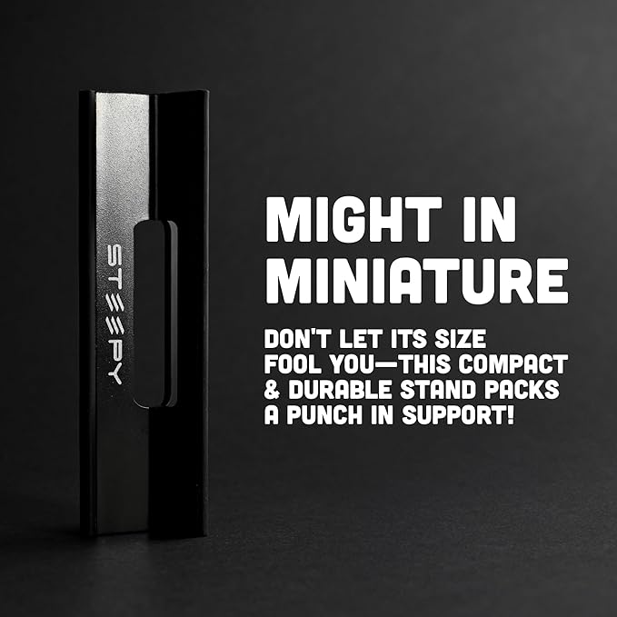 Steepy Adjustable Laptop Riser - 3 Heights Laptop Desk Stand - Portable, Adjustable Height