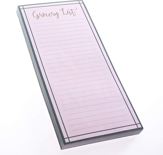 Graphique Magnetic Notepad - Green and Gold Grocery and Shopping List - Fun Decorative To-Do List - Perfect House Warming Gifts - 100 Tear off Sheets (4" x 9.25" x .5")