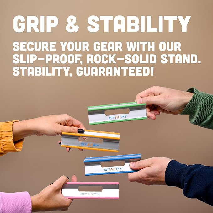 Steepy Adjustable Laptop Riser - 3 Height Computer Stand - Portable & Adjustable Laptop Stand for Desk