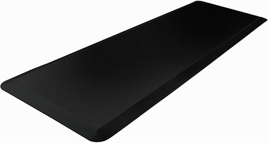 Ultralux Anti-Fatigue Long Floor Runner Comfort Mat, Thick Non-Slip Cushioned Kitchen Standing Mat 3/4” Thick 24" x 71" Premium Durable Ergonomic Multi-Use Standing Support Pad, Home, Office Rug Black