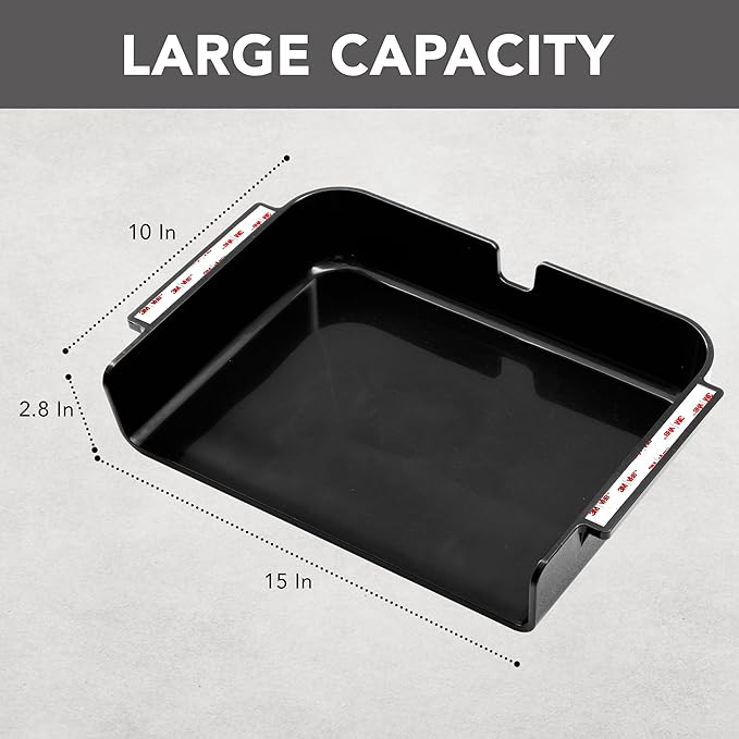 Under Desk Storage Shelf | Under Desk Drawer | Plastic Drawer Storage | Drawers for Office Tables, Workstations and Sit Stand Workspaces | Under Table Drawers for Office Organization