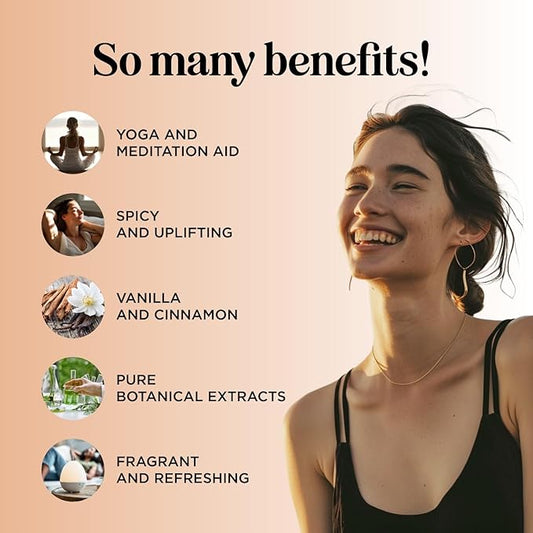 Vanilla Essential Oil Blend for Diffusers - Vanilla Spice Aromatherapy Essential Oil for Diffusers Baths Candles Soaps & DIYs Made with 100% Pure Oils Nutmeg Cinnamon Cardamom & Clove