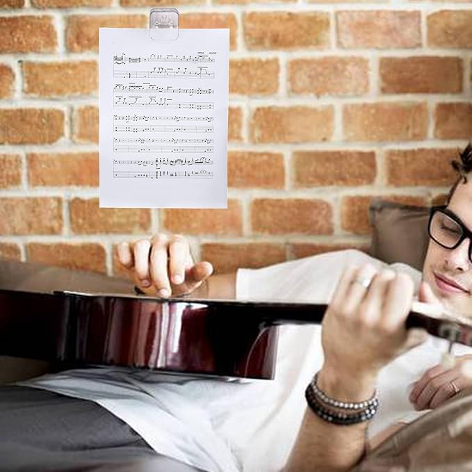 20 Pieces Self Adhesive Clips, Wall Clips,Tapestry Hangers,Photo Clips for Paper Flag Hanger,Sticky Clips for Teachers,Double-Sided Adhesive Spring Clips for Poster Home Office Rope