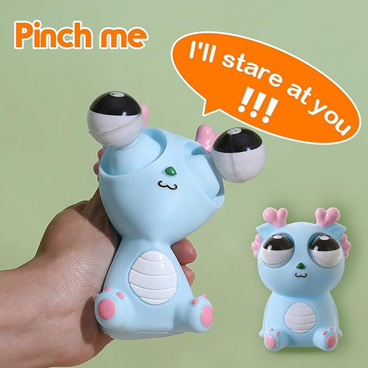 Squeeze Stress Relief Toy Eye Popping Dragon Funny Eyeball Burst Toys Pop Out Eyes Toy for Birthday Gifts,Party Favors,Ideal Gift for All Occasions(Blue)