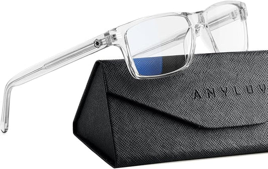 ANYLUV Blue Light Glasses Men Woman, Blue Light Blocking Glasses for Computer Gaming, Eye Strain Relief Eye Protection