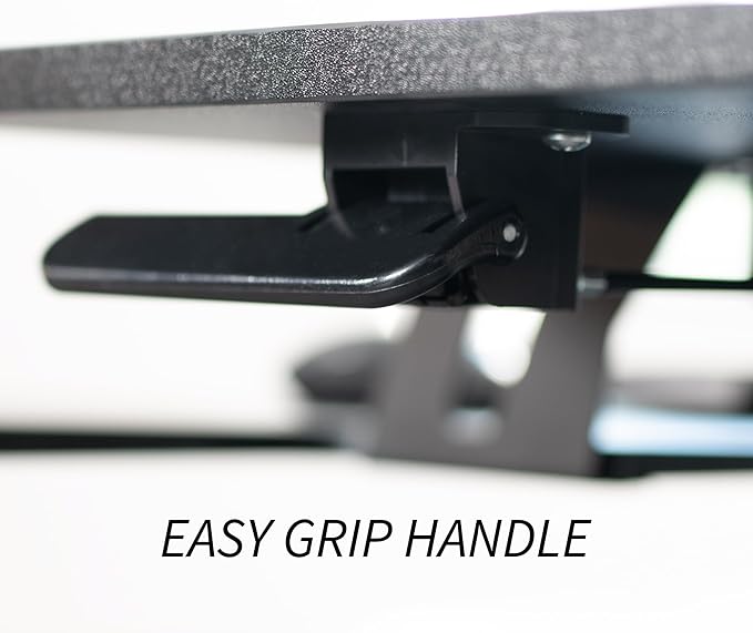 VIVO Height Adjustable 42 inch Standing Desk Converter with Dual 13 to 30 inch Monitor Stand, Sit Stand Monitor Mount and Desk Riser, Black, DESK-V042KB-M2