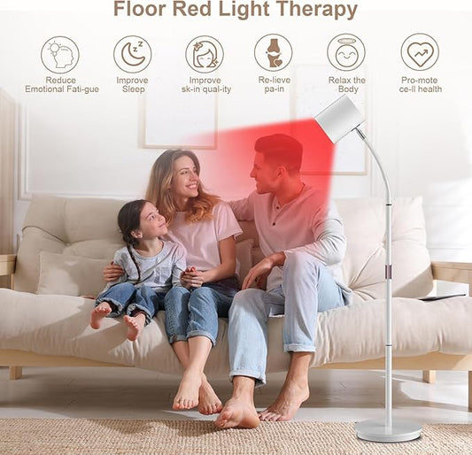 Red Light Therapy for Body with Stand, 660nm&850nm&940nm, COB Chip Designed, Infrared Light Therapy for Face, Knee, Back