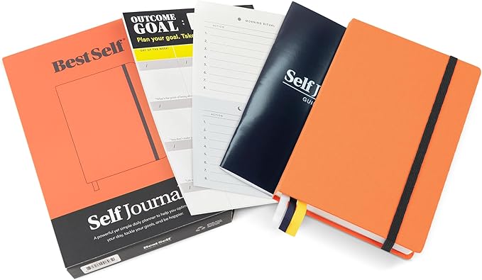BestSelf 13-Week Self Journal & Goal Planner β Undated Daily ADHD-Friendly Journal for Men & Women | Productivity, Gratitude, Reflection & Habit Tracker | 2025 Life Organizer with Prompts, Coral