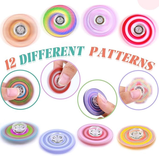 50 Pack Fidget Spinner for Kids, Mini Sensory Fidget Toys Adults Kids 4-8-12 with Autism ADHD, Anxiety Toys Stress Relief Teen Boy Bulk Gifts, Party Favors Classroom Prizes Goodie Bag Stuffers
