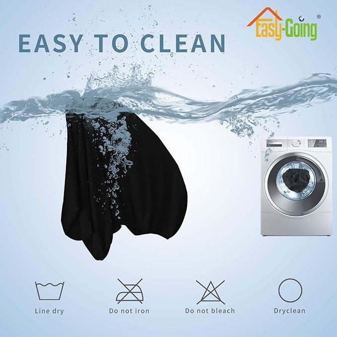 Easy-Going Stretch Loveseat Cushion Cover Sofa Cushion Furniture Protector Sofa Seat Sofa Slipcover Sofa Cover Soft Flexibility with Elastic Bottom(Loveseat Cushion, Black)