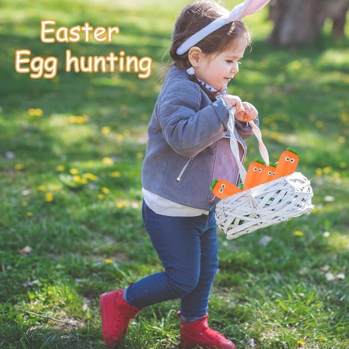 Anboor Carrot Squishies Toy,Stretchy Carrot Stress Ball Toy,Sensory Simulation Carrot Relief Stress Squeeze Fidget Toy for Kids and Adult Party Favors