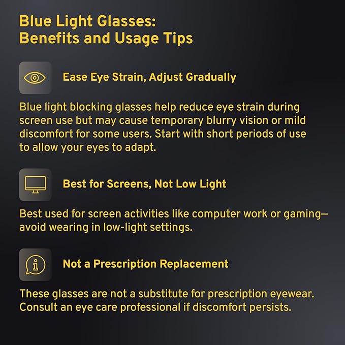 livho High Tech Blue Light Glasses - Advanced up to 99% Blue Light Blocking Computer Glasses - Screen Fatigue & UV Protection
