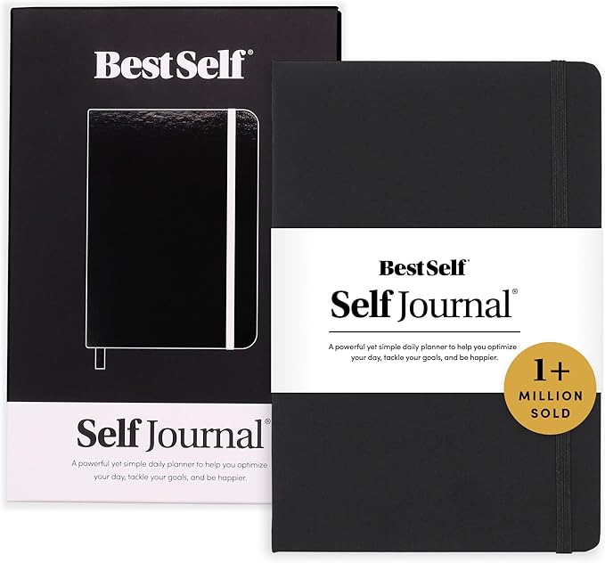 BestSelf 13-Week Self Journal & Goal Planner β Undated Daily ADHD-Friendly Journal for Men & Women | Productivity, Gratitude, Reflection & Habit Tracker | 2025 Life Organizer with Prompts, Black