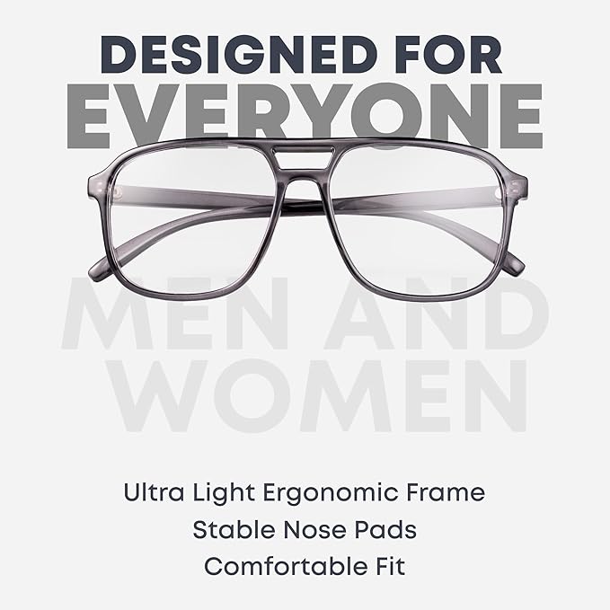 Prospek Blue Light Glasses for Women and Men SHADOW Lightweight Frame for Computer with Anti-glare to Reduce Eyestrain