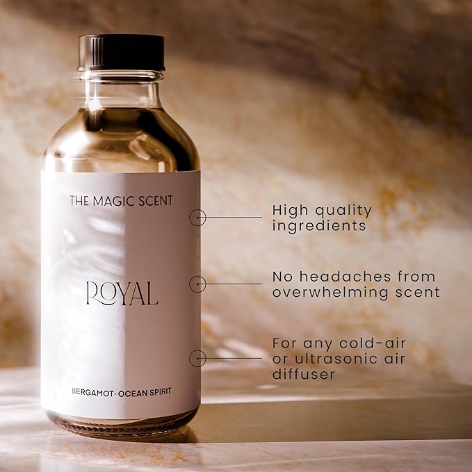 Royal Hotel Diffuser Oil - Cold-Air & Ultrasonic Scented Oils for Diffuser Inspired by The Ritz Hotel, London - Essential Oils for Diffusers Aromatherapy - 8.5 fl oz, 250 mL