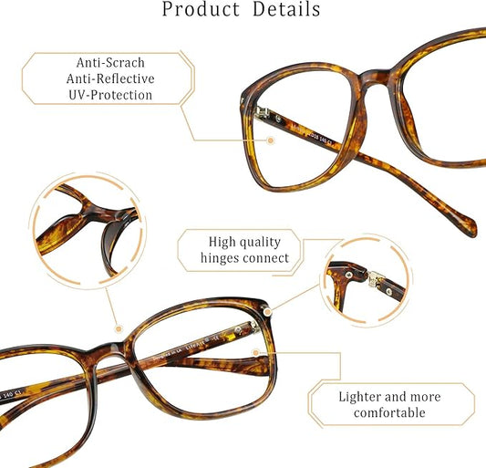 LifeArt Blue Light Blocking Glasses, Anti Eyestrain, Computer Reading Glasses,TV Glasses for Men and Women
