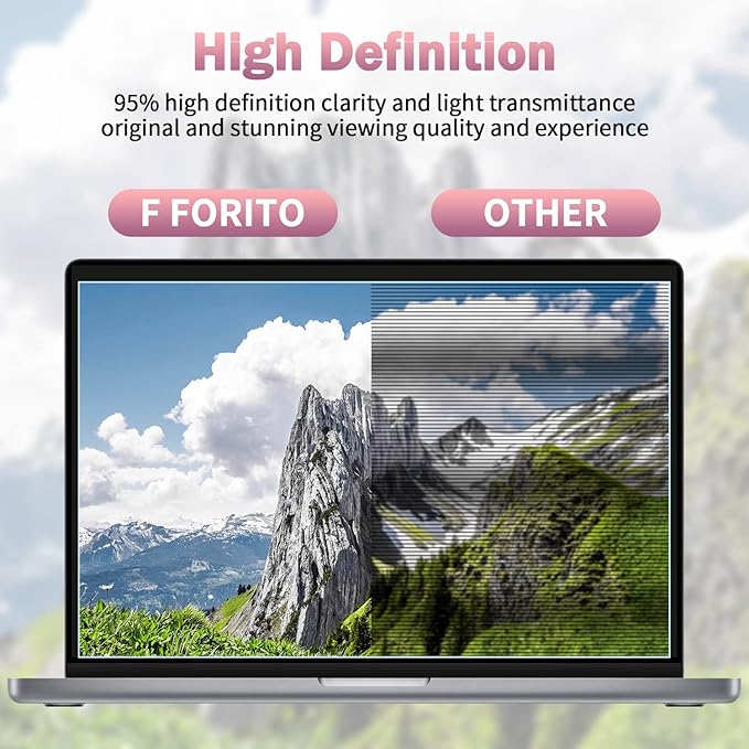 F FORITO 2-Pack 11.6 inch Anti Blue Light Screen Protector Compatible with 11" HP/ASUS/Acer/Lenovo/Dell/Samsung with 16:9 Aspect Ratio Laptop, Anti Glare & Anti Scratch Laptop Screen Filter