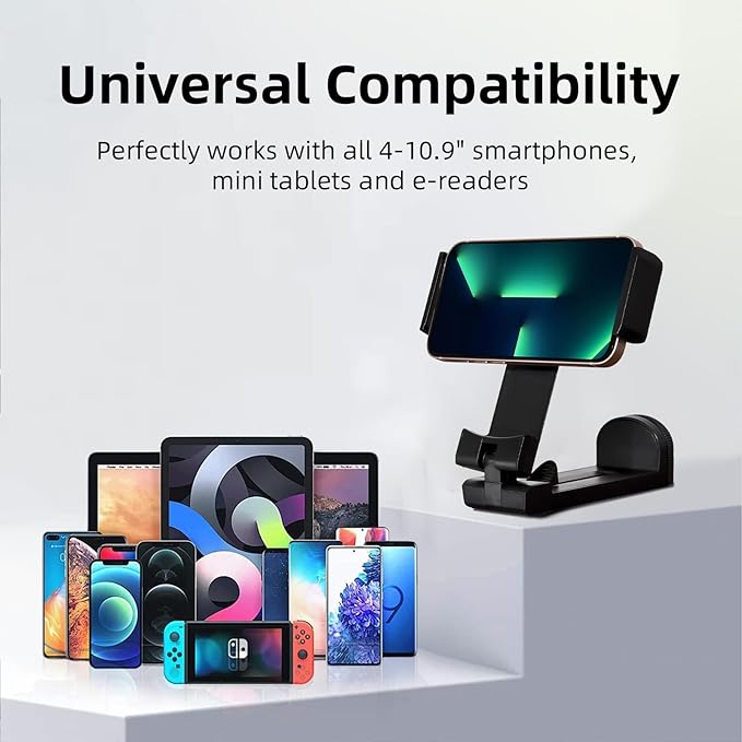 Airplane Essential Tablet Holder for Travel, Universal Handfree Tablet Mount with 360 Degree Rotation, Travel Must Haves Tablet Stand for Plane Tray Table, Home, Kitchen, Office, Outdoor