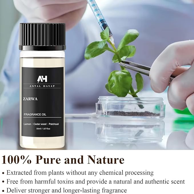 Hotel Scent Zarwa Diffuser Oil 50ml ā Inspired by Aventus Cologne ā Premium Home Scent ā Essential Oil with Lemon, Patchouli, Cedarwood ā Luxury Aromatherapy Refill for Diffusers
